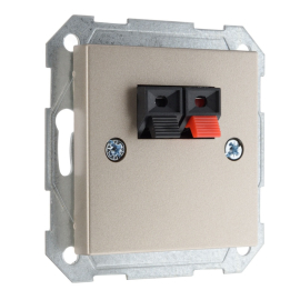 Розетка акустическая
Epsilon,  Retro Liregus,  1 пара,   цвет - шампань,  пластмасса,  IGL-2-01.E/Ch,  28-324,  LIREGUS
 - PULSAL.RU