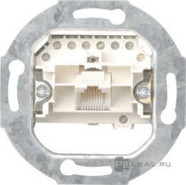 Механизм розетки телефонной RJ11/RJ12/RJ45 Cat.3 (ISDN)
Studio,  Standard 55,  E2,  E3,  Event,  Esprit,  ClassiX,  ClassiX Art,  E22,  Edelstahl,  F100,  S-Color,  одинарная,  017900,  0179 00,  Gira
 - PULSAL.RU
