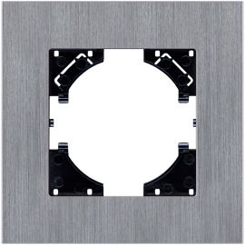 Рамка брашированная AL
Reflex,  1 пост,   цвет - серый брашированный,  горизонтальная,  металл,  RA1GY,  Kollinger
 - PULSAL.RU