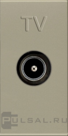 Розетка одиночная
Zenit,  телевизионная (TV),  одинарная,   цвет - шампань,  пластмасса,  N2150.7 CV,  2CLA215070N1901,  ABB
 - PULSAL.RU