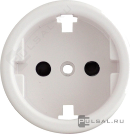 Накладка
Шедель,  без шторок,  с заземлением,  одинарная,  винтовые клеммы,   цвет - белый,  пластмасса,  B3-061-21,  Bironi
 - PULSAL.RU