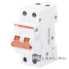 Рубильник SHD200, 2 полюса, 63А, SHD202/63, ABB - PULSAL.RU