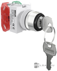 Перекл. на 3 пол. прав. без фикс. I-O-II с ключ. 2НО 25143DEK, Dekraft - PULSAL.RU