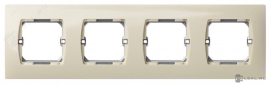 Рамка с суппортом
Simon 27,  4 поста,   цвет - слоновая кость,  вертикальная,  горизонтальная,  пластмасса,  27640-62,  Simon
 - PULSAL.RU