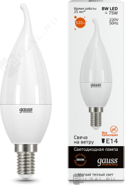 Лампа
светодиодная
Elementary,   цоколь - E14,   мощность - 8Вт,   световой поток - 520Лм,   цветовая температура - 3000К,  не диммируется,  34118,  Gauss - PULSAL.RU Лампа
светодиодная
Elementary,   цоколь - E14,   мощность - 8Вт,   световой поток - 520Лм,   цветовая температура - 3000К,  не диммируется,  34118,  Gauss - PULSAL.RU