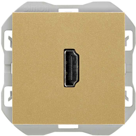 Розетка HDMI
Simon 270,   цвет - золото,  пластмасса,  20000094-095,  Simon
 - PULSAL.RU