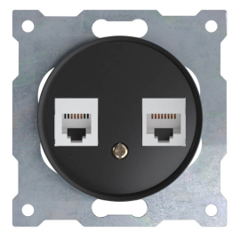 Розетка телефон + компьютер (RJ11 + RJ45)
Garda,  Florence,  двойная,   цвет - черный,  пластмасса,  1E20801303,  2172817,  OneKeyElectro
 - PULSAL.RU