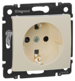 Розетка
Valena,  со шторками,  с заземлением,  одинарная,  винтовые клеммы,   цвет - слоновая кость,  пластмасса,  695613,  6 956 13,  Legrand
 - PULSAL.RU