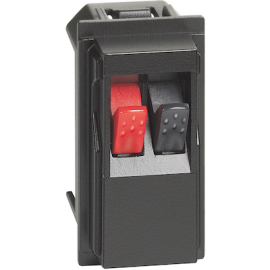 Коннектор для кабеля для динамика
Living Now,  1 пара,   цвет - черный,  пластмасса,  KG4294,  BTicino
 - PULSAL.RU