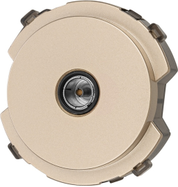 Розетка оконечная
Байкал,  телевизионная (TV),  одинарная,   цвет - шампань,  пластмасса,  SQ1819-0511,  TDM
 - PULSAL.RU