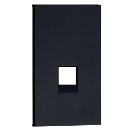 Накладка для механизма розетки RJ45
Soft Touch,  одинарная,   цвет - черный матовый,  пластмасса,  AG07M2,  MEITON
 - PULSAL.RU