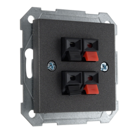 Розетка акустическая
Epsilon,  Retro Liregus,  2 пары,   цвет - антрацит,  пластмасса,  IGL-4-01.E/J,  28-1141,  LIREGUS
 - PULSAL.RU