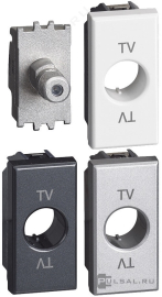 Розетка одиночная
Axolute,  Axolute AIR,  спутниковая (SAT),  одинарная,   цвет - антрацит, алюминий, белый,  пластмасса,  H4202F,  BTicino
 - PULSAL.RU