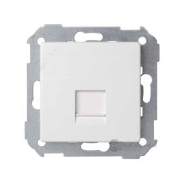 Розетка компьютерная RJ45
Simon 82 Concept,  одинарная,   цвет - белый матовый,  пластмасса,  8200005-090,  Simon
 - PULSAL.RU