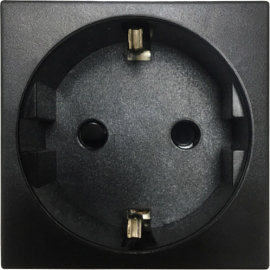 Розетка
Лючки DDSB,  Лючки DFB,  со шторками,  с заземлением,  одинарная,  безвинтовые клеммы,   цвет - черный матовый,  пластмасса,  DF6ANM,  Donel
 - PULSAL.RU