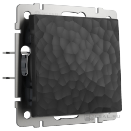 Выключатель
Hammer,  одноклавишный,  без подсветки,   цвет - черный,  пластмасса,  W1210008,  a052054,  Werkel
 - PULSAL.RU