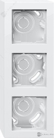 Корпус для накладного монтажа с установочной рамкой
E2,   цвет - белый глянцевый,  пластмасса,  106329,  1063 29,  Gira
 - PULSAL.RU
