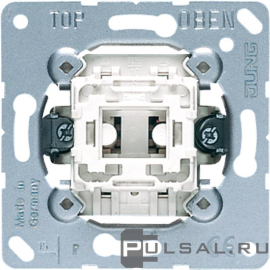 Переключатель
A VIVA,  A creation,  A 550,  A flow,  AS 500,  AS 500 Ударопрочная,  AS 500 Антибактериальная,  CD 500,  CD ударопрочная,  CD plus,  LS 990,  LS plus,  LS 990 Les Couleurs Le Corbusier,  LS ZERO,  LS-design,  SL 500,  одноклавишный,  без подсветки,  с возможностью подсветки,  506U,  506 U,  JUNG
 - PULSAL.RU