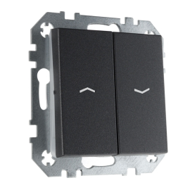 Выключатель для жалюзи
Epsilon,  Retro Liregus,  без фиксации,  без подсветки,   цвет - антрацит,  пластмасса,  IJZ.10-001-01.E/J,  28-1101,  LIREGUS
 - PULSAL.RU