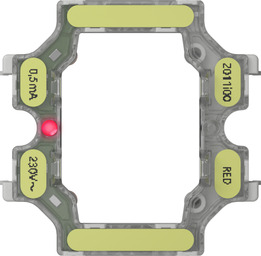 Светодиодный элемент подсветки 220В, T2, 0,5 мА
Studio,  Standard 55,  E2,  E3,  Event,  Esprit,  F100,   цвет - красный,  3792011,  3792 011,  Gira
 - PULSAL.RU