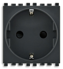 Розетка для рамок Eikon EXE Vintage, Flat, Tondo
Eikon EXE Flat & Tondo,  Eikon EXE Vintage,  со шторками,  с заземлением,  одинарная,  винтовые клеммы,   цвет - антрацит серый,  пластмасса,  22208 VIM,  22208,  Vimar
 - PULSAL.RU