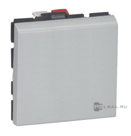 Переключатель
Mosaic,  одноклавишный,  без подсветки,   цвет - алюминий,  пластмасса,  079211,  0 792 11,  Legrand
 - PULSAL.RU