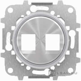 Накладка, кольцо "хром"
SKYmoon,  двойная,   цвет - нержавеющая сталь, хром,  металл,  8618.2 CR,  2CLA861820A1401,  ABB
 - PULSAL.RU