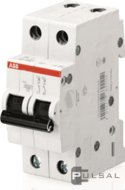 Автоматический выключатель SH200, 2 полюса, 50А, C, 6 кА, SH202 C50, ABB - PULSAL.RU