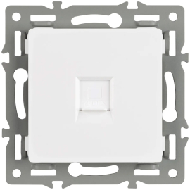 Розетка компьютерная RJ45 Cat.6 (UTP)
PRESTO,  GLARE,  VERSA,  одинарная,   цвет - белый,  пластмасса,  045301 ARL,  045301,  Аrlight
 - PULSAL.RU