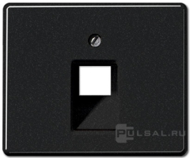 Накладка
SL 500,  одинарная,   цвет - черный,  пластмасса,  SL569-1UASW,  SL 569-1 UA SW,  JUNG
 - PULSAL.RU