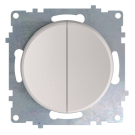 Выключатель
Garda,  Florence,  двухклавишный,  без подсветки,   цвет - бежевый,  пластмасса,  1E31501301,  2172799,  OneKeyElectro
 - PULSAL.RU