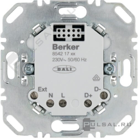 Механизм светорегулятора DALI
R.1,  R.3,  R.8,  K.1,  K.5,  Q.1,  Q.3,  Q.7,  S.1,  B.3,  B.7,  клавишный,  с возможностью управления с 2-х мест,  протокол DALI,  85421700,  8542 17 00,  Berker
 - PULSAL.RU