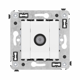 Розетка оконечная
Avanti,  телевизионная (TV),  одинарная,   цвет - белое облако,  пластмасса,  4400523DKC,  DKC_4400523,  DKC
 - PULSAL.RU