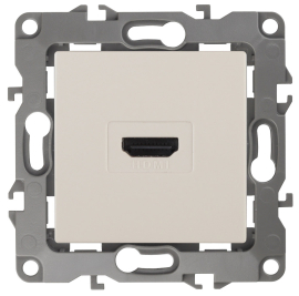Розетка HDMI
Эра 12,   цвет - слоновая кость,  пластмасса,  Б0027482,  12-3114-02,  ЭРА
 - PULSAL.RU