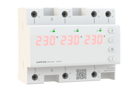 Реле напряжения 3P+N Relay welrok, 3НО, 50А, 220В AC, D6-50 red, Welrok - PULSAL.RU