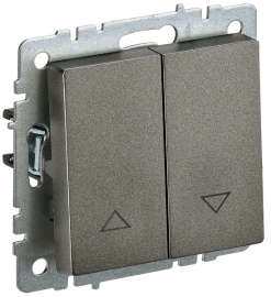 Выключатель для жалюзи
BRITE,  без фиксации,  без подсветки,   цвет - темная бронза,  пластмасса,  BR-V15-0-10-K45,  IEK
 - PULSAL.RU