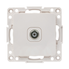 Розетка одиночная
Стокгольм,  телевизионная (TV),  одинарная,   цвет - белый,  пластмасса,  EYA00-027-10,  EKF
 - PULSAL.RU