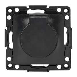 Розетка
Стокгольм,  со шторками,  с крышкой,  с заземлением,  одинарная,  безвинтовые клеммы,   цвет - черный,  пластмасса,  IP 44,  EZR16-028-10-44,  EKF
 - PULSAL.RU