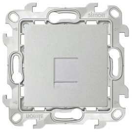 Розетка телефонная RJ11
Simon 24 Harmonie,  одинарная,   цвет - алюминий,  пластмасса,  2410480-033,  Simon
 - PULSAL.RU