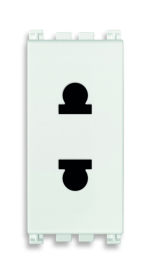 Розетка евро-американского стандарта
Arke,  со шторками,  с заземлением,  одинарная,  винтовые клеммы,   цвет - белый,  пластмасса,  19234.B VIM,  19234.B,  Vimar
 - PULSAL.RU