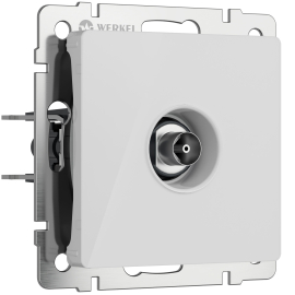 Розетка оконечная
Alumax,  Split,  Slab,  Senso,  Baguette,  Acrylic,  Platinum,  Elite,  Snabb,  Stream,  Flock,  Stark,  Fiore,  Favorit,  Diamant,  Aluminium,  Antik,  Metallic,  телевизионная (TV),  одинарная,   цвет - белый акрил,  пластмасса,  W1183041,  a064018,  Werkel
 - PULSAL.RU