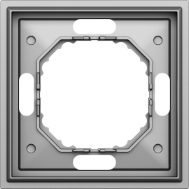 Рамка Podium 
S08,  1 пост,   цвет - сталь,  вертикальная,  горизонтальная,  пластмасса,  DS21137,  Donel
 - PULSAL.RU