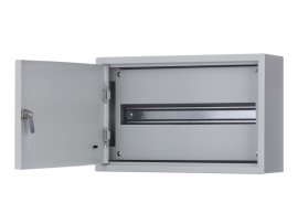 Корпус металлический навесной 250х400х120 ЩРН-18М, ЩРН, навесной, IP 31,  модулей - 18, металл,  цвет - серый, 30213DEK, Dekraft - PULSAL.RU