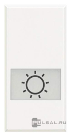 Клавиша широкая "Лампа"
Axolute,  Axolute AIR,  одноклавишный,  с подсветкой,  с индикацией,   цвет - белый,  пластмасса,  HD4921LA,  BTicino
 - PULSAL.RU