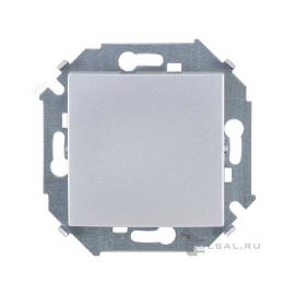 Выключатель
Simon 15,  одноклавишный,  без подсветки,   цвет - алюминий,  пластмасса,  1591101-033,  Simon
 - PULSAL.RU