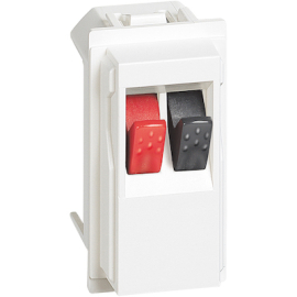 Коннектор для кабеля для динамика
Living Now,  1 пара,   цвет - белый,  пластмасса,  KW4294,  BTicino
 - PULSAL.RU