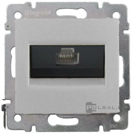 Розетка телефонная RJ11/RJ12/RJ45 Cat.3 (ISDN)
Valena,  одинарная,   цвет - алюминий,  пластмасса,  770141,  7 701 41,  Legrand
 - PULSAL.RU
