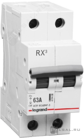Выключатель-разъединитель RX³, 2 полюса, 63А, 419408, Legrand - PULSAL.RU