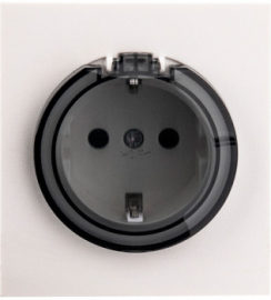 Розетка
Miele Strong,  со шторками,  с крышкой,  с заземлением,  одинарная,  винтовые клеммы,   цвет - жемчуг,  пластмасса,  KR-78-0702-4,  Kranz
 - PULSAL.RU