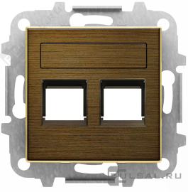 Накладка
SKY,  двойная,   цвет - латунь античная,  металл,  8518.2 OE,  2CLA851820A1201,  ABB
 - PULSAL.RU